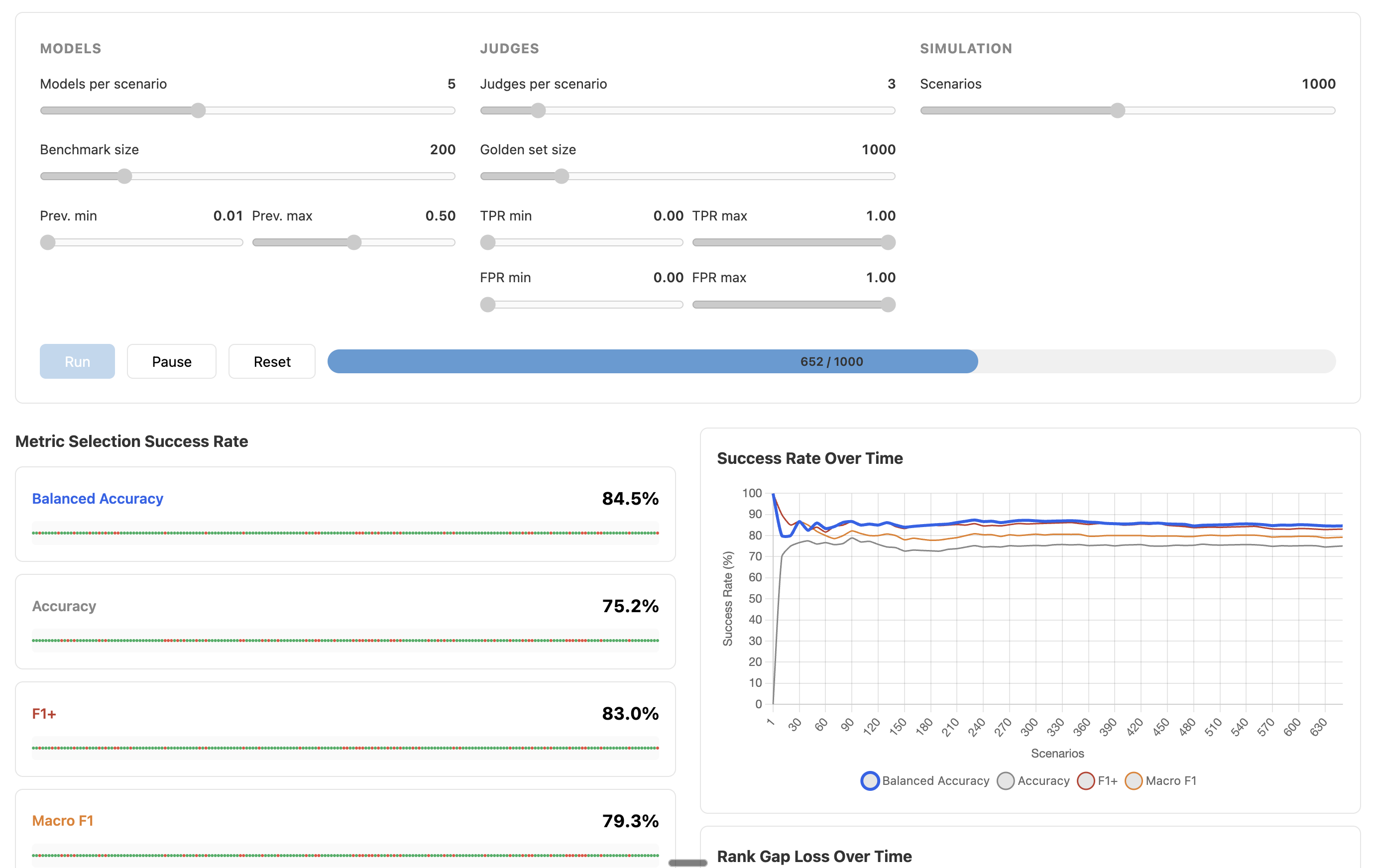Balanced Accuracy Simulator screenshot
